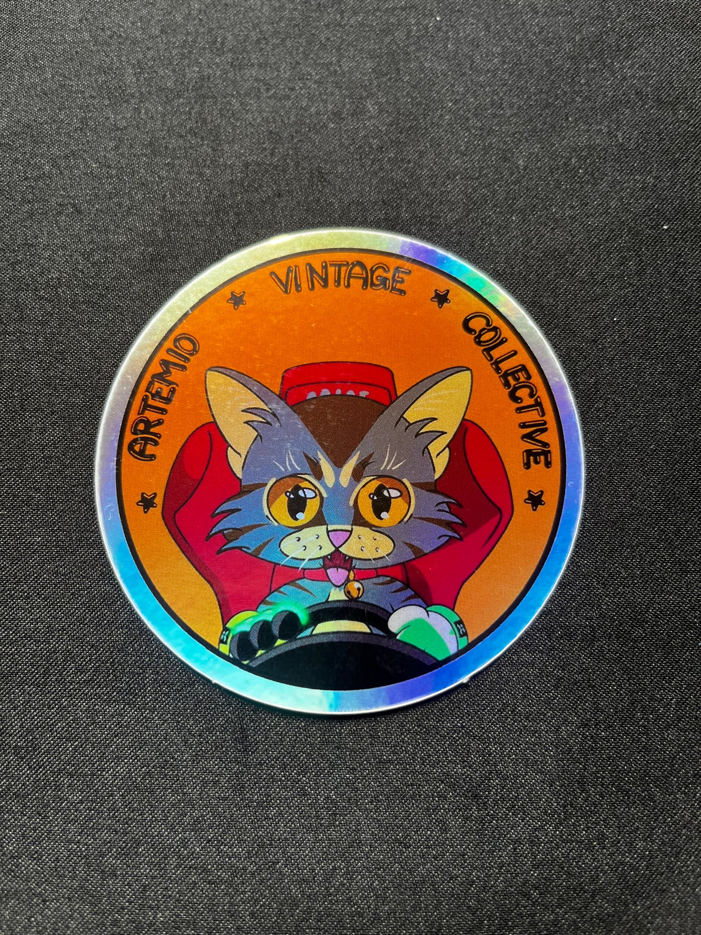 Artemio Vintage Collective Yara Street Cat Holographic Sticker