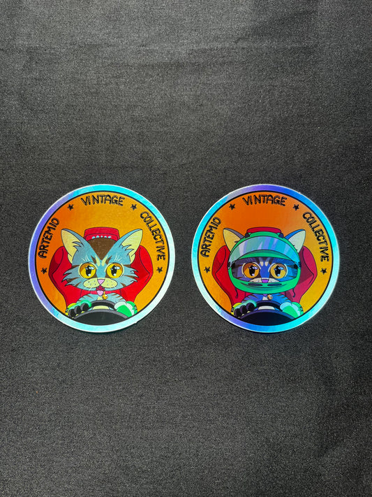 Artemio Vintage Collective Yara Street Cat Holographic Sticker