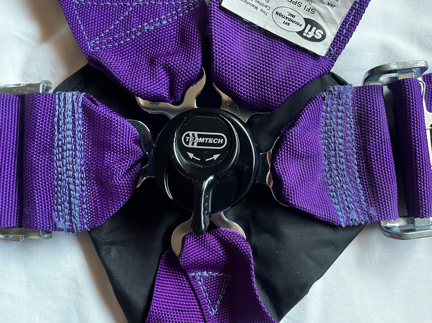 Team Tech Motorsport 6 Point Harness (Purple) (B)