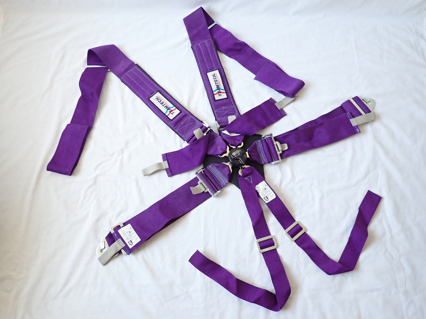 Team Tech Motorsport 6 Point Harness (Purple) (A)