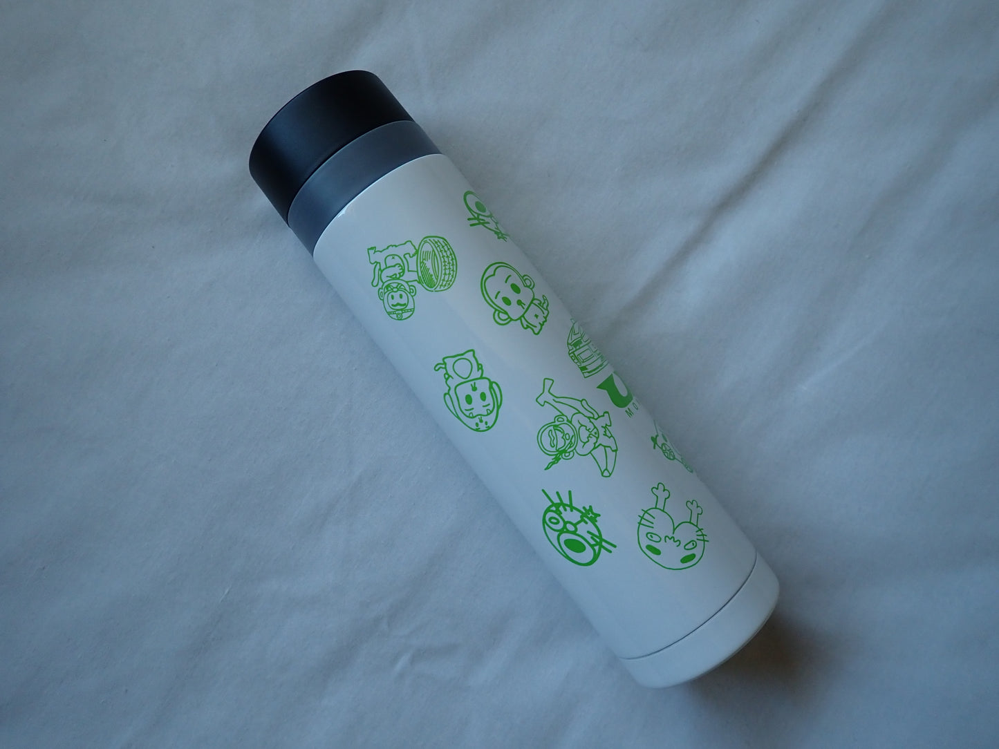 Uras Monkey Magic Water Steel Bottle 340ml (White)