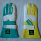 Uras Racing Gloves (Nomuken Style) (Green/ Yellow Mix) (M)