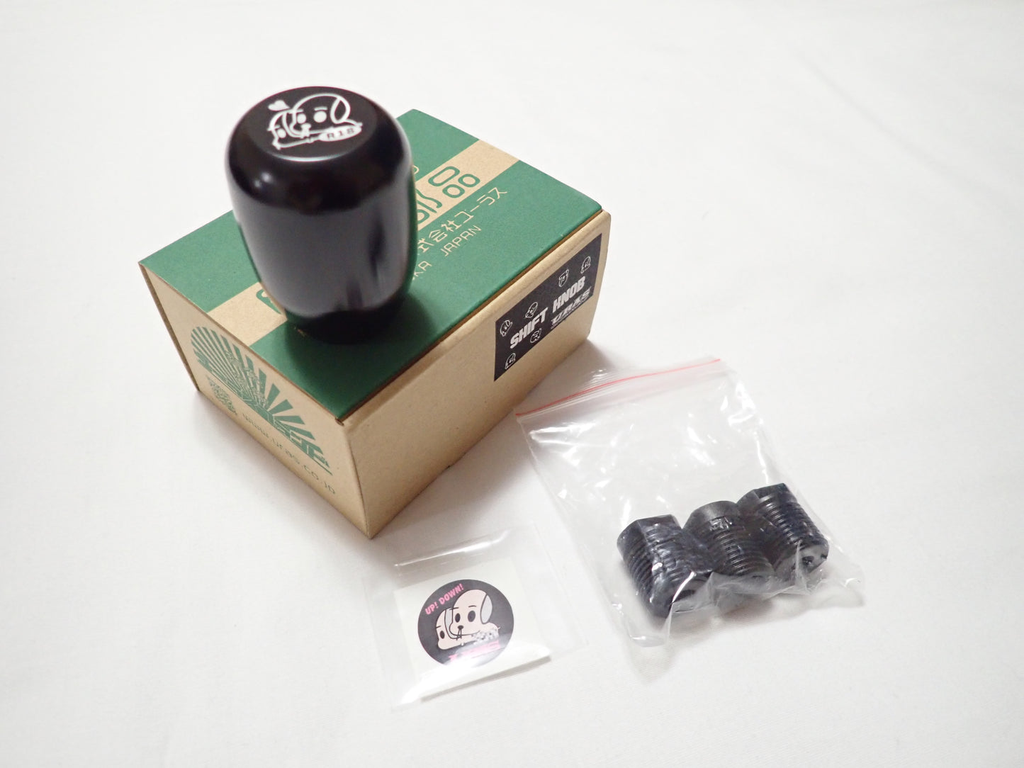 Uras Monkey Brand Aluminum Shift Knob (Black)