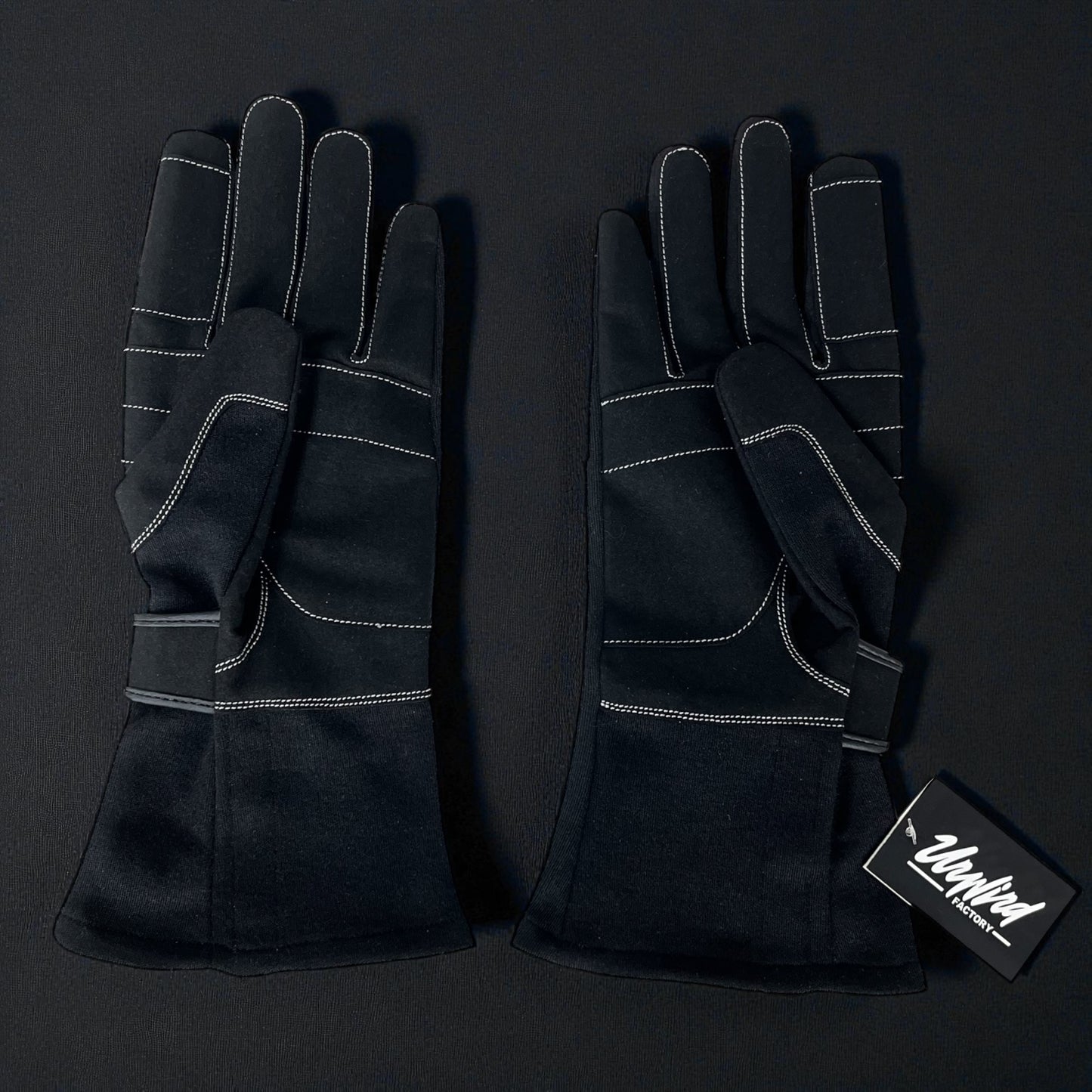 Unwind Factory Racing Gloves (Black Shadow Edition)