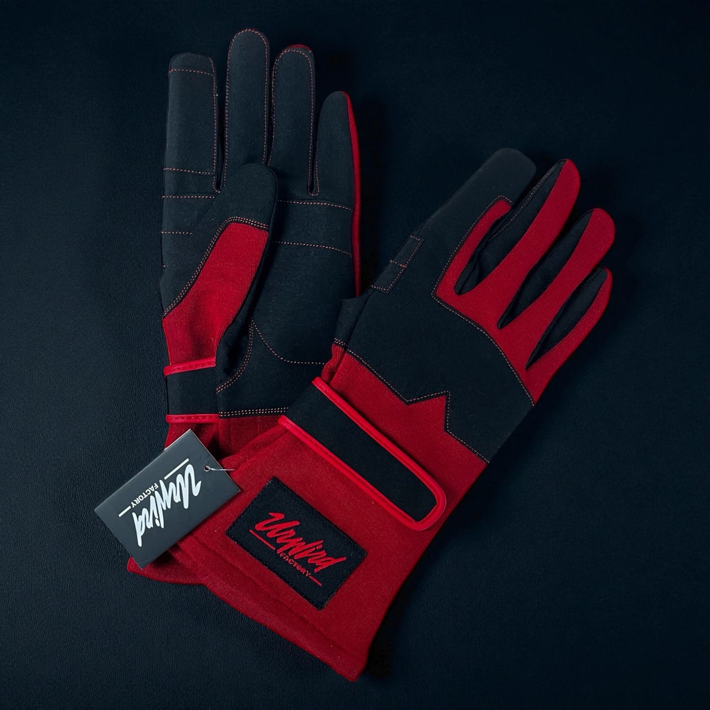 Unwind Factory Racing Gloves (Red Shadow Edition)