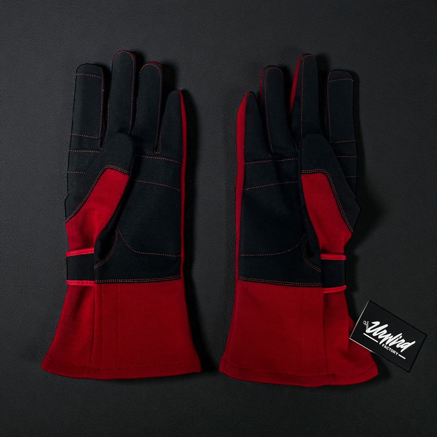 Unwind Factory Racing Gloves (Red Shadow Edition)