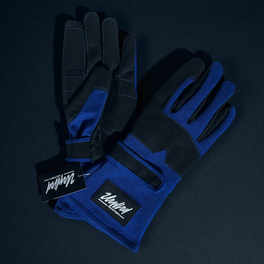 Unwind Factory Racing Gloves (Blue Shadow Edition)