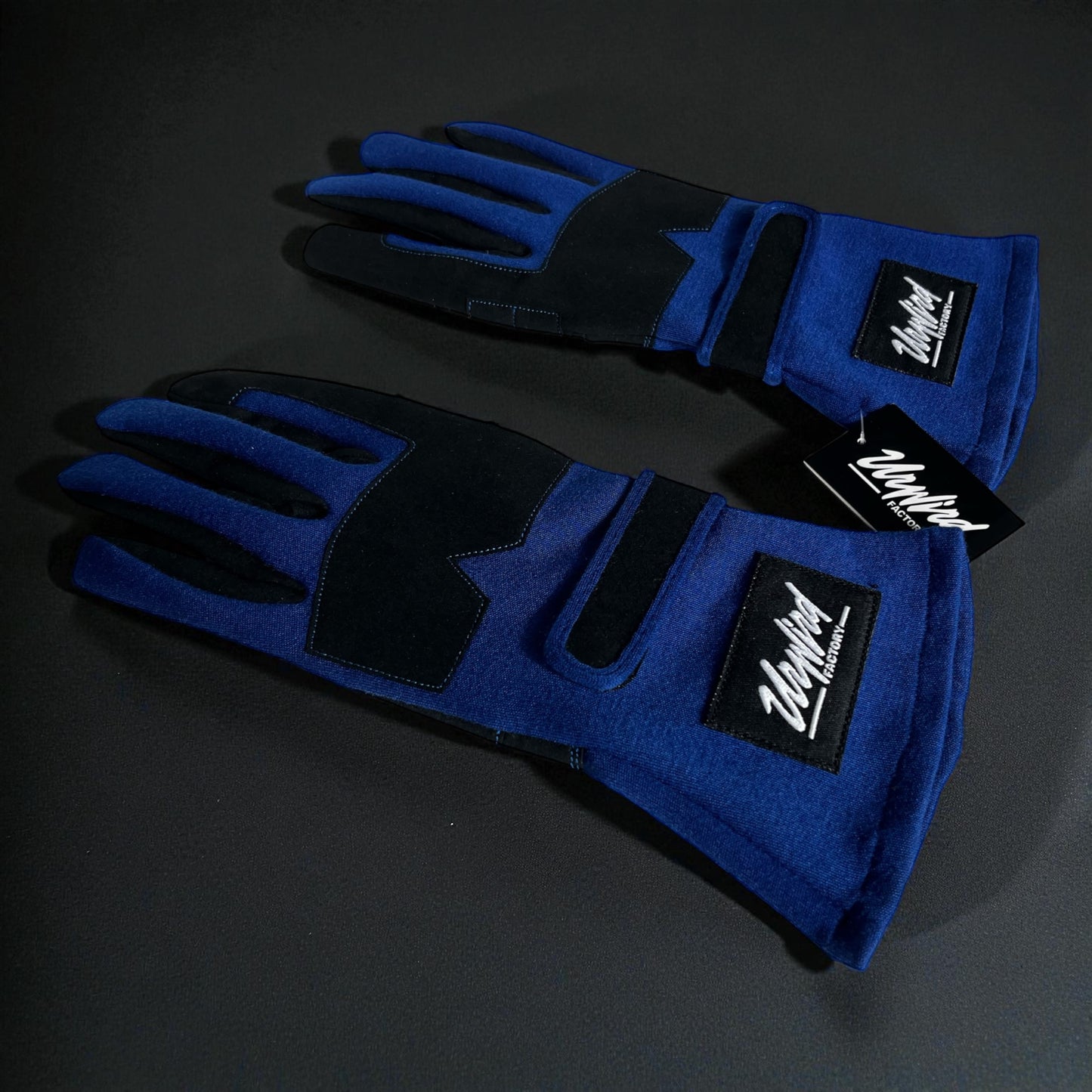 Unwind Factory Racing Gloves (Blue Shadow Edition)