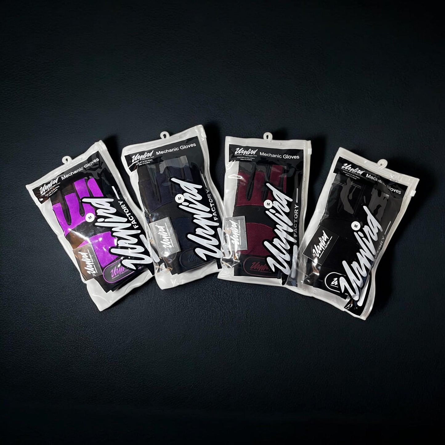 Unwind Factory Mechanic Gloves (Burgundy)