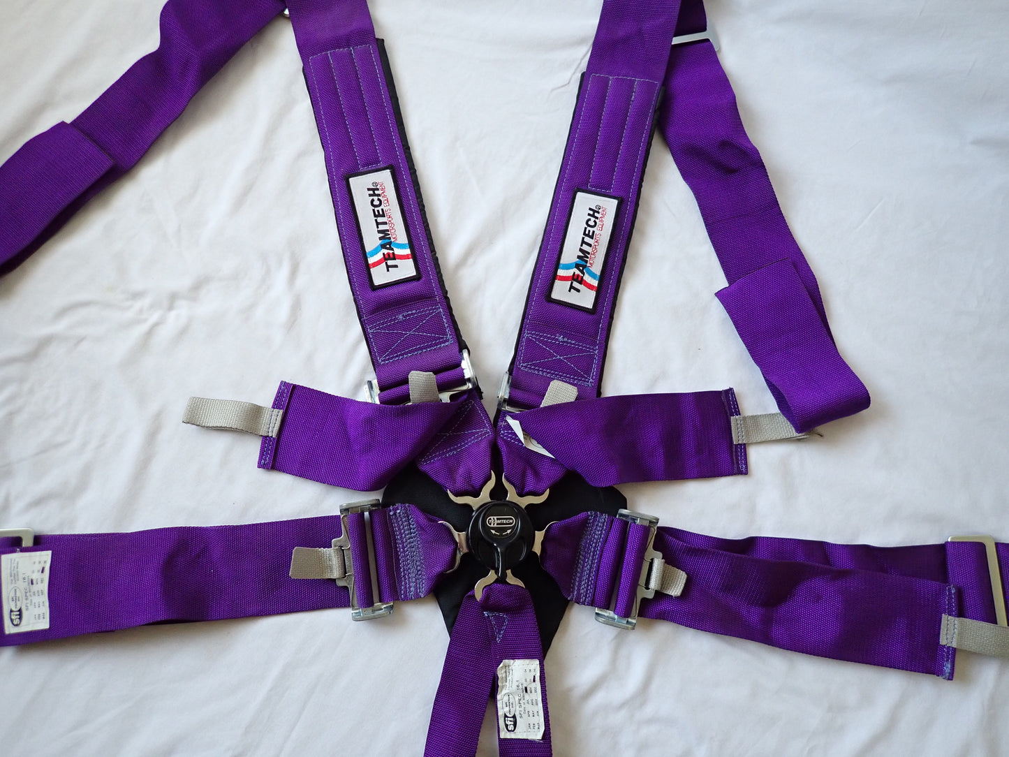 Team Tech Motorsport 6 Point Harness (Purple) (B)